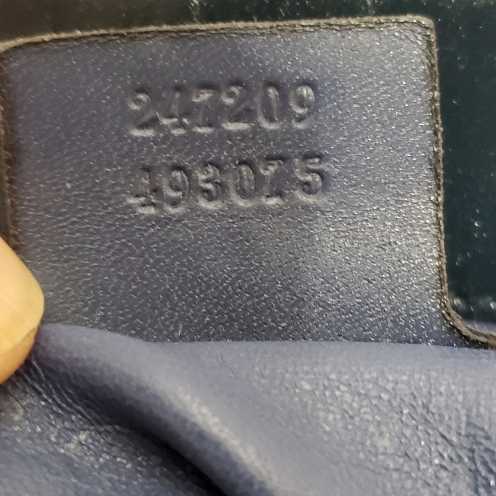 Authentic Gucci Blue Python Craft Tote - Picture 11 of 16